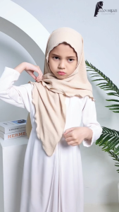 SARONG HUB Tudung Sarung Budak Bawal Lazy Camila Sulam Material Cey Crepe Kids Tudung Sarung Camila Sulam Ready Stock