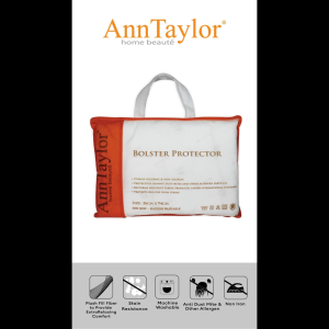 Ann Taylor 1pc Bolster Protector | Micro Peach Fabric Anti-Dust Mite
