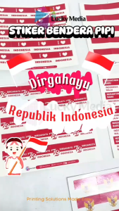 Stiker Pipi Merah Putih HUT RI 79 isi 20pcs: Aksesoris Perayaan HUT RI