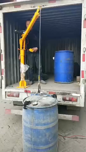 Cẩu xoay 360 độ tải trọng 500kg Khung cẩu gắn tời thế hệ mới gắn lên thùng xe