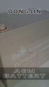 80AH12V DONGJIN AGM Deep Cycle Sealed Lead Acid Solar UPS CCTV Rechargeable Maintenance Free  Battery