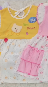 Planet Kidz Dress Bayi Cantik Motif Rabbit Warna