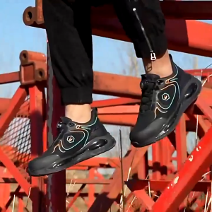 39-48 MEN WOMEN SAFETY SHOES Rotating Button Anti Puncture Waterproof Anti Impact Steel Toe Cap