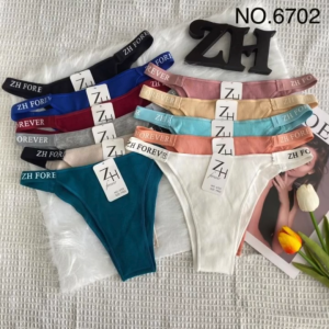 กางเกงชั้นในผู้หญิง บิกินี จีสตริง กางเกงในเว้าสูง ปักZH FOREVER #ํY6702