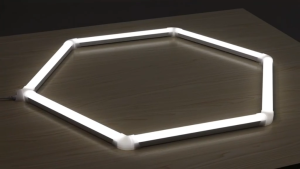 LED Hexagon Garage Lamp Lighting AC-100-265V Honeycomb PC Auto Car Tube Detailing Ceiling Office Workshop Barbershop
