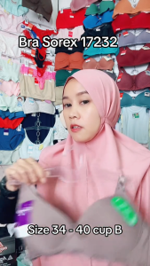 3Pcs Bra Sorex 17232 | Bra Busa Tipis Tanpa Kawat Halus dan Nyaman Dipakai