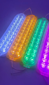 ไฟโมดุล LED Module 24led รถมอเตอร์ไซค์  รถยนต์ รถสิบล้อ รถพ่วง  12V 24V มี 8 สีให้เลือก มี1ชิ้น MOD