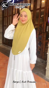 Hijab Instan Bergo Katun Knit Ukuran L Standar Pet Malay Premium Melyaz Gallery