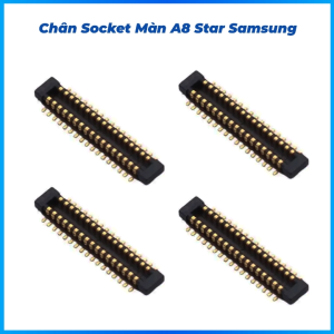 Chân socket màn hình trên main A8 Star samsung