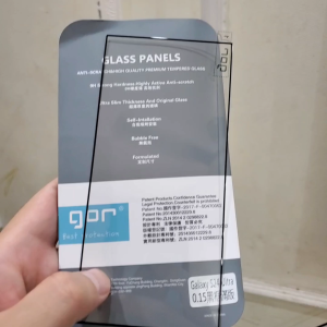 Cường lực Gor viền Đen Samsung S24 Ultra / S25 Ultra bóng mượt chất kính đẹp 2.5D / 0.15 mm