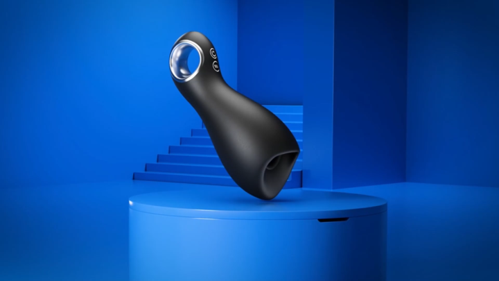 Male Sex Toys for Men Penis Vibrator Male Masturbator Penis Trainer Pump with Loop-handle 360° Wrapped Mens Stroker Adult Sex Toy