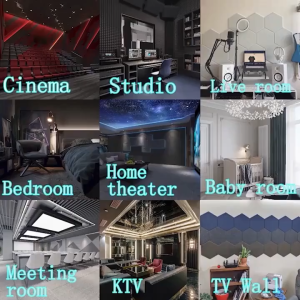 (COD+3 Days Delivery)6/12PCS 30*30*1cm Acoustic Foam Panels-Sound Proof Foam PanelsFireproof&High Density Soundproof Foam Panels Work for WallSoundproofing Wedges for Studio & Office Decreasing Noise and Echoes sound proofing foam wall