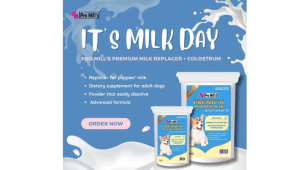 Pro Mills Premium Milk Replacer + COLOSTRUM for PUPPY/Susu Replacer Pro Mills + Colostrum untuk anak anjing