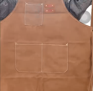 Canvas leather straps Strap-back type Coffee Shop Aprons Barber Working Bib Kitchen Cooking Aprons