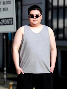 🔥NEW🔥เสื้อกั๊ก เสื้อกล้ามคนอ้วน 50-130KG เสื้อแขนกุด ขนาดใหญ่ ผ้ายืดเนื้อดี  สีพื้น คุณภาพดี