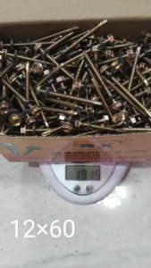 GN baut roofing 12×60 isi 300 pcs baut roofing baja ringan scrup baja tingan 12×60 1 box