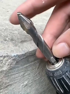 1/4/5PCS Multifunctional Eccentric Triangular Drill Bits 6/8/10/12mm Extended Super-hard Tungsten Steel Spade Drill Bit Ceramic Glass Tile Stone Rock Slab Drilling