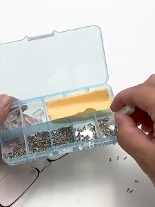 500pcs Set Reparasi Kacamata Nosepad Kacamata Anti Slip Reparasi Kacamata Baut Sekrup Mur Obeng