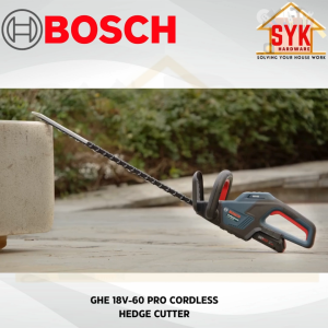 SYK Bosch GHE 18V-60 Pro Cordless Hedge Cutter Solo Machine Grass Cutter Battery Mesin Potong Rumput 0 600 8C9 000