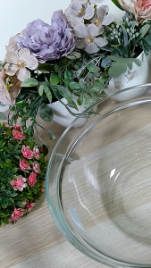 CHOBIG Mangkuk Kaca 2500ml 3500ml Bening Mangkok Sayur Salad Besar KIG STB