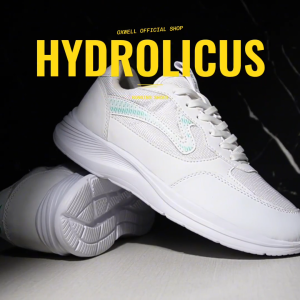 Oxwell Hydrolicus - Sepatu Sneakers Olahraga Lari Running Pria dan Wanita Dewasa Full Putih