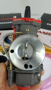 คาร์บูKเหลี่ยม คาร์บูเคเหลี่ยม KR150 PWK:28 30 32 มาตราฐานญี่ปุ่น ฝาแดง จูนนิ่ง ไม่รวนไม่รั่ว มีเจท คาบูเคเหลี่ยม เลือกขนาดปากด้านใน