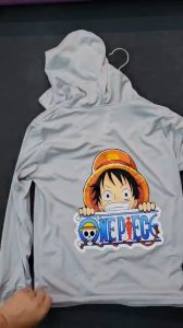 Áo chống nắng Luffy One Piece Đảo Hải Tặc Anime cho bé trai Hoangkids chất thông hơi trẻ em từ 15kg-40kg