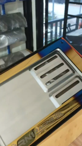 กรอบป้ายทะเบียนรถ RN1 Racing กรอบป้ายทะเบียนสแตนเลส กรอบป้ายไทเท งานไดรสีทอง 1 ชุดมี 2 ชิ้น หน้า-หลัง พร้อมน๊อต ติดตั้งเองได้เลย