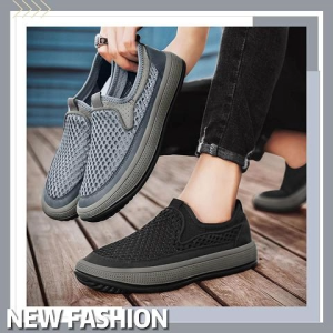 QDshop สินค้าใหม่ รองเท้าผ้าใบลำลอง สำหรับผู้ชาย งานไซซ์ใหญ่ ทรงสวยเก๋ แบบสวม ไม่มีเชือก ลายฉลุ ระบายอากาศได้ดี เหมาะกับทุกกิจกรรม หนุ่มห้ามพลาดน๊า