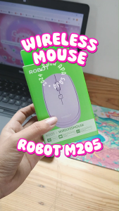 MOUSE ROBOT M200 WIRELESS - Mouse Bluetooth Robot | Mouse Tanpa Kabel | Mouse Komputer | Mouse PC | Mouse Laptop | Mouse Leptop | Mouse Buat di HP