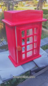 Box Tempat Listrik Token Dan Prabayar Kayu Hiasan Pajangan Dekorasi Ruangan Dinding Motif Telephone London