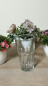 CHOBIG Gelas Kaca 400ml Es Minuman Kopi Teh Glass Juice Tumbler 912T