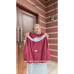 Mamaca Nursing Cover Premium - Apron Menyusui Bayi - Penutup Menyusui Bayi - Penutup Ibu Menyusui - Celemek Ibu Menyusui - Tutupan Saat Menyusui Bayi - Nursing Apron