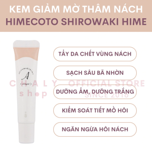 Kem dưỡng sáng se khít lỗ chân lông vùng nách Shiro Waki Hime 18g Nhật Bản
