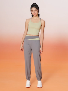 WiZi Celana Jogger Pants Wanita Longgar Training Sport Celana Santai High Waist Yoga Pants(CP02)