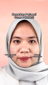 Hanasui Poreless Mattifying Primer Menyamarkan Pori Pori Wajah Lembut Halus Tahan Lama