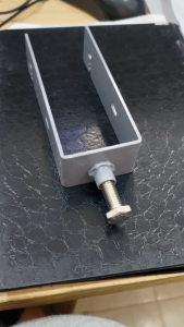 Pát U kẹp dưới tấm pin năng lượng mặt trời mạ kẽm chống nóng bulong inox 40x80