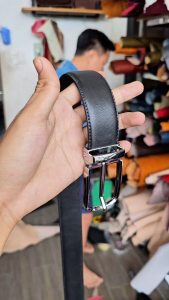 Dây nịt nam đẹp bản 35cm da Safiano thương hiệu Longdo Leather - TL05