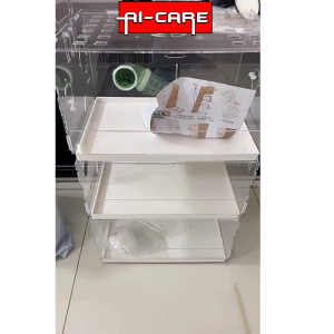 Large Three Layer Separation Transparent Acrylic Hamster Cage Free Tunnel Tube Removable Platform