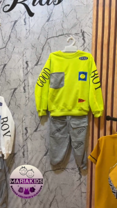 Setelan Joger Anak Laki-Laki Usia 1-5 Tahun Motif Goodboy Kekinian & Terjangkau