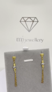 MJ Jewellery 375/9K Gold Drop Earrings S11