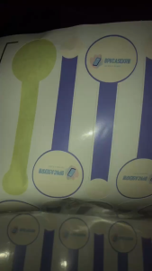 Cetak Stiker Segel Kotak Box Custom Seal Sticker Kotak Segel Makanan Kemasan Hampers Chromo