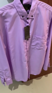 KEMEJA POLOS PRIA AYAH DAN ANAK WARNA LILAC COTTON BAJU LENGAN PENDEK REGULER MENS BASIC