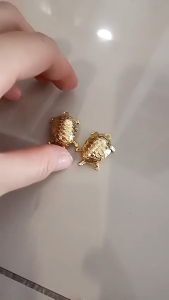 3cm/5cm 浅草寺小金龟日式金钱龟金乌龟Lucky Gold Turtle Japanese Fortune Golden Tortoise日本开运