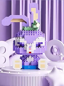 Mainan anak DIY Susun Blok Bangunan Mini Kartun Bricks DIY Mainan Balok Nano Block Model Kartun Bricks Toys Diy Balok JM