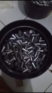 Timah pancing type kerucut  no 0 berat satuan 3.5 gram packet  70 pc