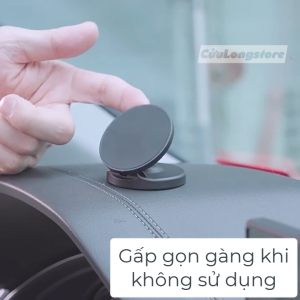 Giá Để Điện Thoại Nam Châm trên ô tô để bàn xoay 360 cây đỡ đt từ tính kim loại đa năng