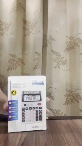 JP KK-8101 High-quality Dual-screen calculator 12-digit Large-screen calculator desktop calculator with Money Detector on side (Not included Battery).
