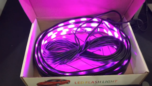 [BISA COD] Lampu Kolong Bawah Mobil warna RBG LED Strip Variasi modifikasi Otomotif Aksesoris Eksterior Mobil Kontrol Remote dan sensor musik