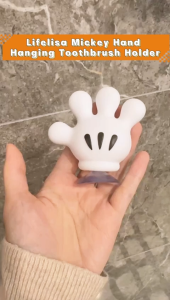 1 Pcs Suction Cup Holder Mikey Toothbrush Holder Cable Key Pen Necklace Wall Mounted Storage Bathroom Accessories Suction Cup Hook